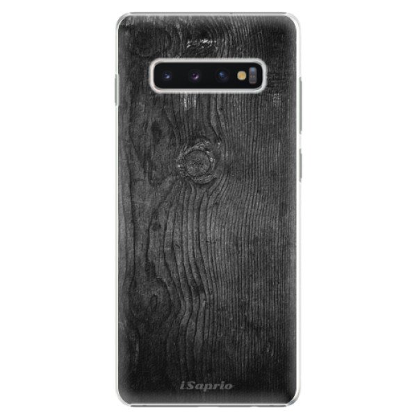 Plastové pouzdro iSaprio - Black Wood 13 - Samsung Galaxy S10+