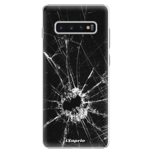 Plastové pouzdro iSaprio - Broken Glass 10 - Samsung Galaxy S10+