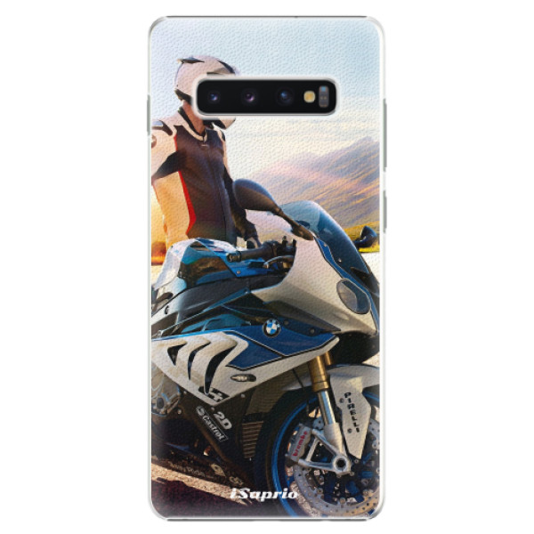 Plastové pouzdro iSaprio - Motorcycle 10 - Samsung Galaxy S10+