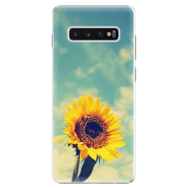 Plastové pouzdro iSaprio - Sunflower 01 - Samsung Galaxy S10+
