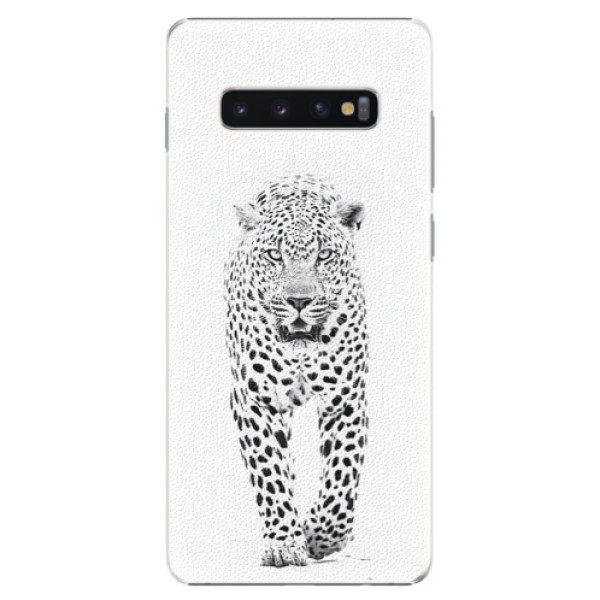 Plastové pouzdro iSaprio - White Jaguar - Samsung Galaxy S10+