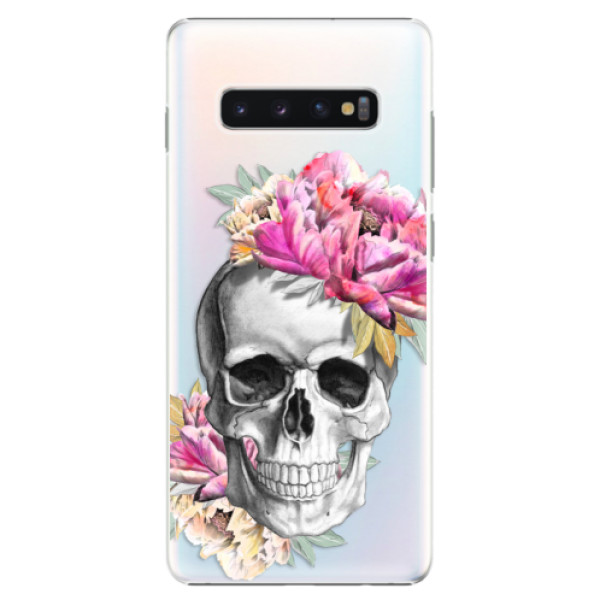 Plastové pouzdro iSaprio - Pretty Skull - Samsung Galaxy S10+