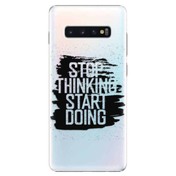 Plastové pouzdro iSaprio - Start Doing - black - Samsung Galaxy S10+