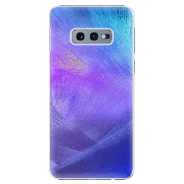 Plastové pouzdro iSaprio - Purple Feathers - Samsung Galaxy S10e