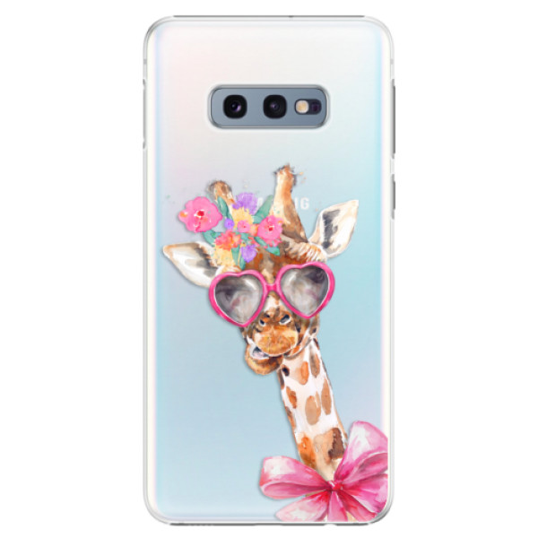 Plastové pouzdro iSaprio - Lady Giraffe - Samsung Galaxy S10e