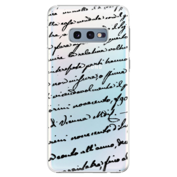 Plastové pouzdro iSaprio - Handwriting 01 - black - Samsung Galaxy S10e