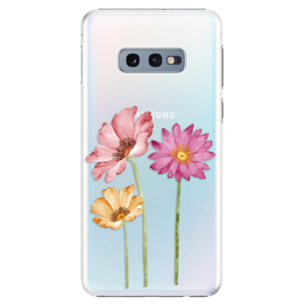 Plastové pouzdro iSaprio - Three Flowers - Samsung Galaxy S10e