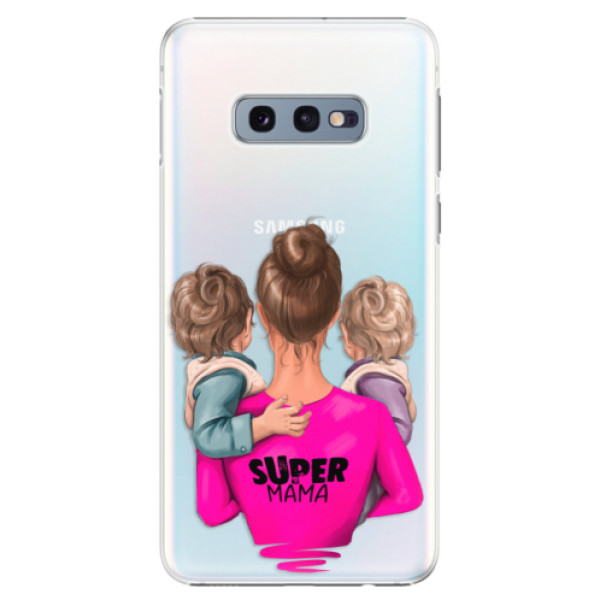 Plastové pouzdro iSaprio - Super Mama - Two Boys - Samsung Galaxy S10e