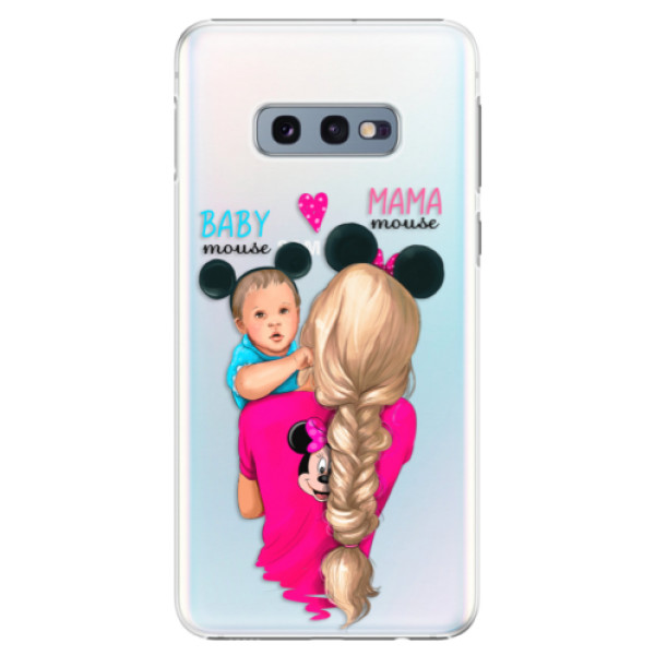 Plastové pouzdro iSaprio - Mama Mouse Blonde and Boy - Samsung Galaxy S10e