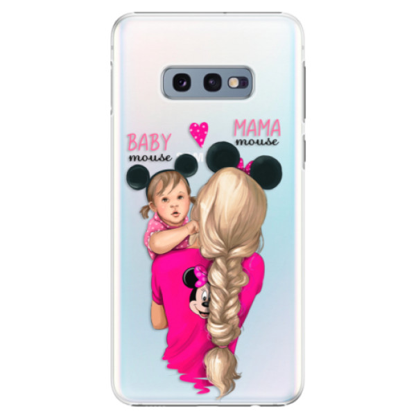 Plastové pouzdro iSaprio - Mama Mouse Blond and Girl - Samsung Galaxy S10e