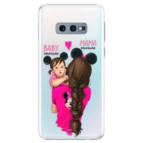Plastové pouzdro iSaprio - Mama Mouse Brunette and Girl - Samsung Galaxy S10e