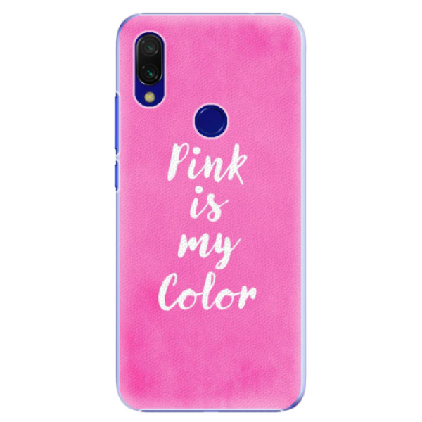Plastové pouzdro iSaprio Pink is my color na mobil Xiaomi Redmi 7 (Plastový kryt, obal, pouzdro iSaprio Pink is my color na mobilní telefon Xiaomi Redmi 7)