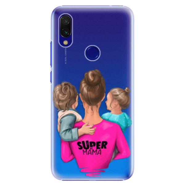 Plastové pouzdro iSaprio - Super Mama - Boy and Girl - Xiaomi Redmi 7