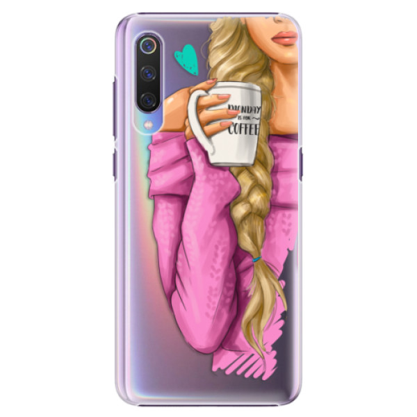 Plastové pouzdro iSaprio - My Coffe and Blond Girl - Xiaomi Mi 9