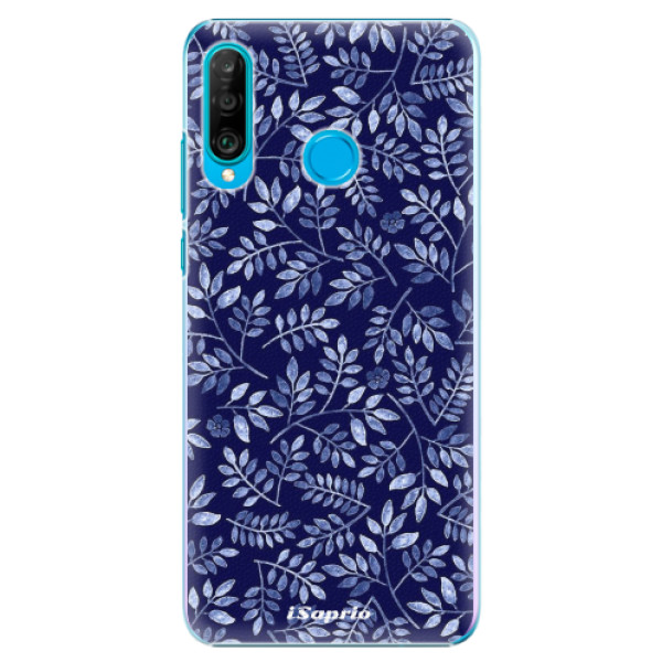Plastové pouzdro iSaprio - Blue Leaves 05 - Huawei P30 Lite