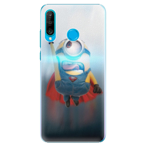 Plastové pouzdro iSaprio Mimoň Superman 02 na mobil Huawei P30 Lite (Plastový kryt, obal, pouzdro iSaprio Mimoň Superman 02 na mobilní telefon Huawei P30 Lite)