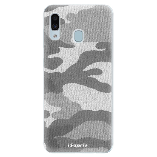 Silikonové pouzdro iSaprio - Gray Camuflage 02 - Samsung Galaxy A30