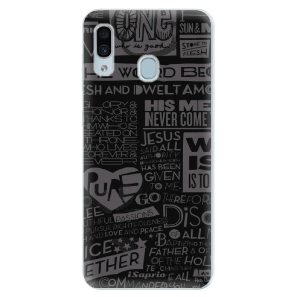 Silikonové pouzdro iSaprio - Text 01 - Samsung Galaxy A30