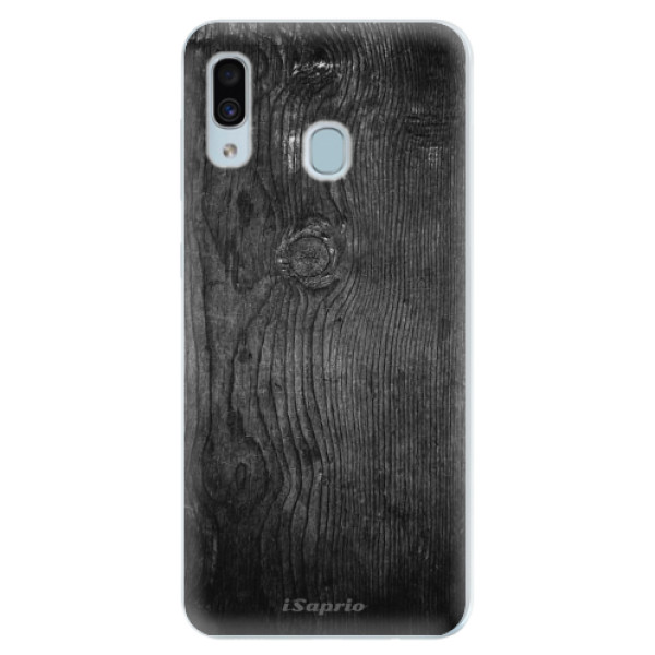 Silikonové pouzdro iSaprio - Black Wood 13 - Samsung Galaxy A30
