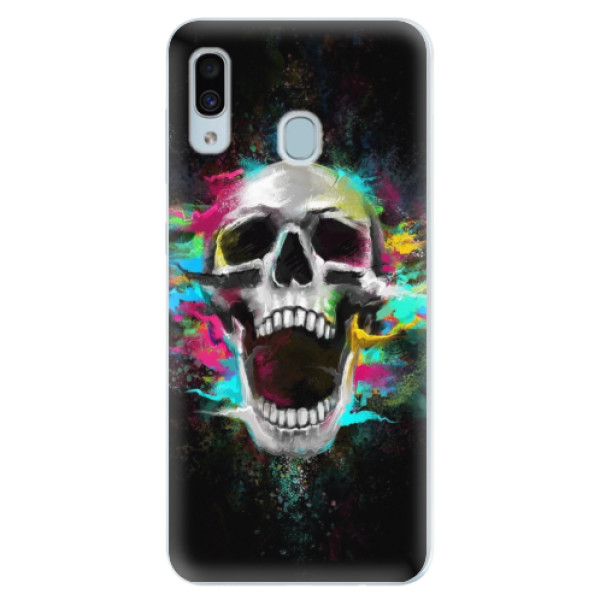 Silikonové pouzdro iSaprio - Skull in Colors - Samsung Galaxy A30