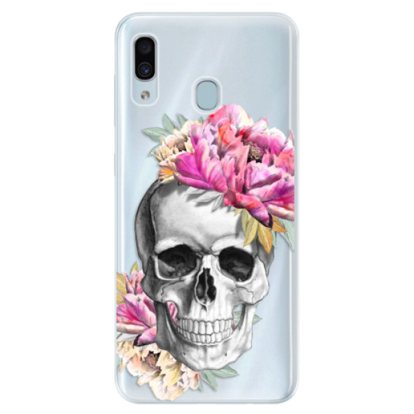 Silikonové pouzdro iSaprio - Pretty Skull - Samsung Galaxy A30