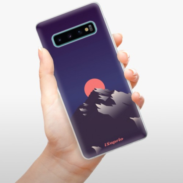Silikonové pouzdro iSaprio - Samsung Galaxy S10 - Hora a Měsíc 04