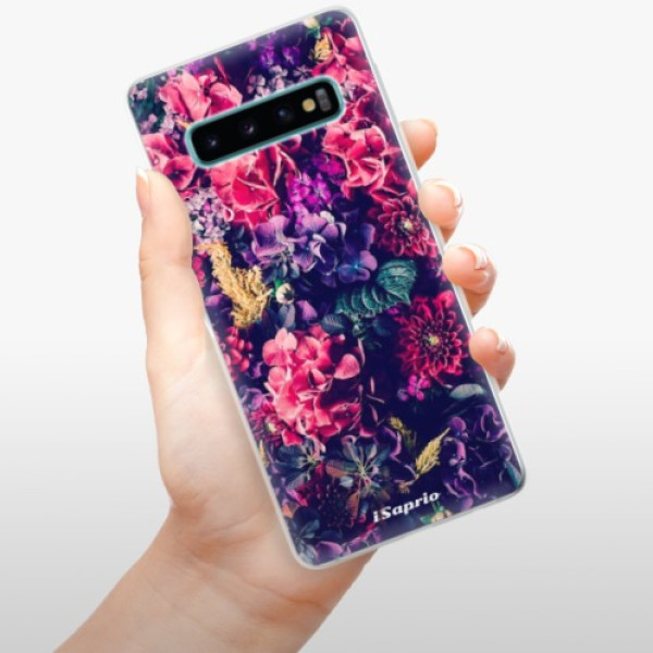 Silikonové pouzdro iSaprio - Samsung Galaxy S10 - Květy v Kontrastu 10
