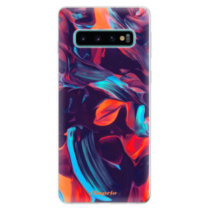 Silikonové pouzdro iSaprio - Samsung Galaxy S10 - Barevný mramor 19