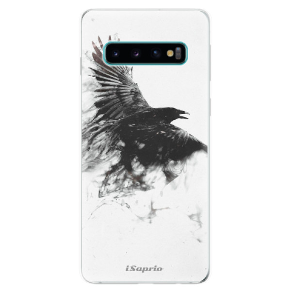 Odolné silikonové pouzdro iSaprio - Dark Bird 01 - Samsung Galaxy S10
