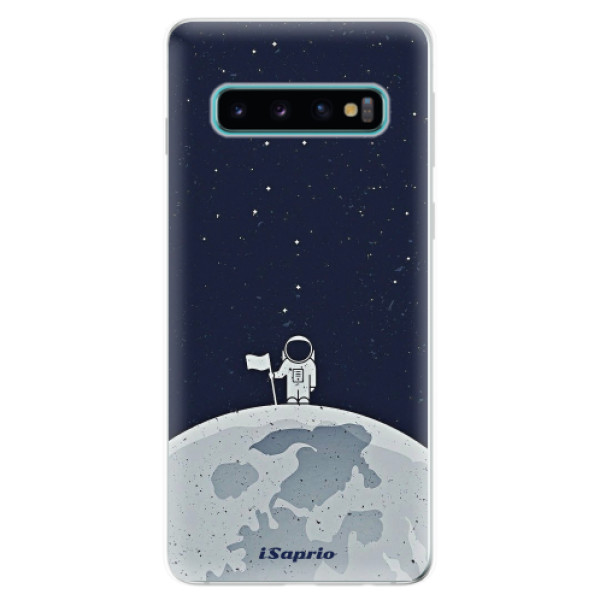 Silikonové odolné pouzdro iSaprio Na Měsíci 10 na mobil Samsung Galaxy S10 (Silikonový odolný kryt, obal, pouzdro iSaprio Na Měsíci 10 na mobilní telefon Samsung Galaxy S10)