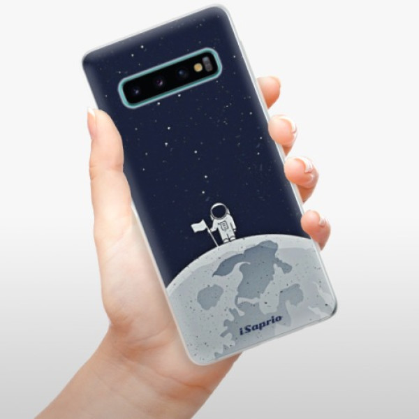 Silikonové pouzdro iSaprio - Samsung Galaxy S10 - Na Měsíci 10