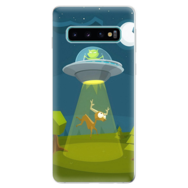 Odolné silikonové pouzdro iSaprio - Alien 01 - Samsung Galaxy S10