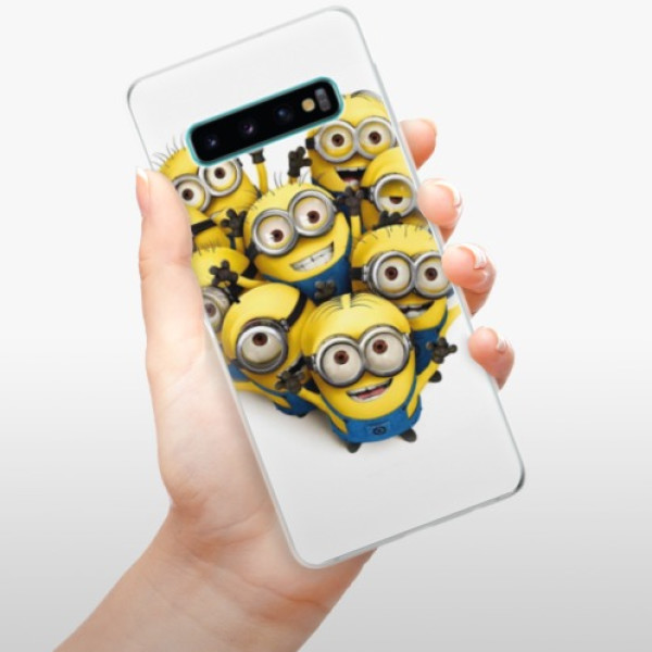 Silikonové pouzdro iSaprio - Samsung Galaxy S10 - Mimoni 01