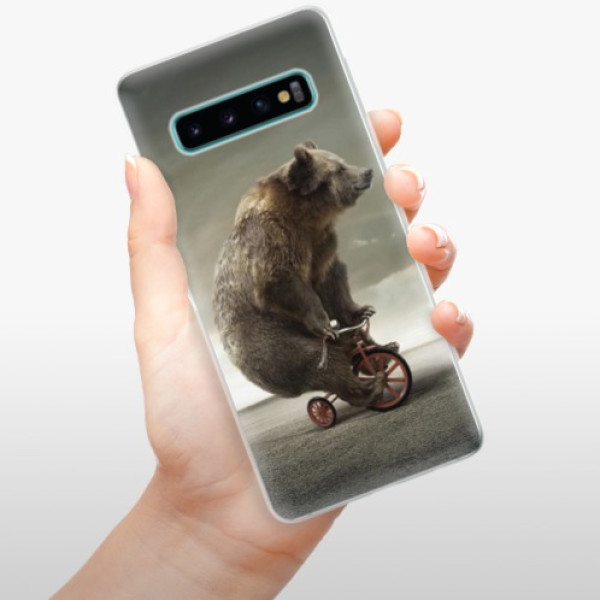 Silikonové pouzdro iSaprio - Samsung Galaxy S10 - Medvěd 01