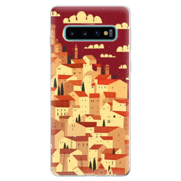 Odolné silikonové pouzdro iSaprio - Mountain City - Samsung Galaxy S10