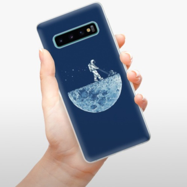Silikonové pouzdro iSaprio - Samsung Galaxy S10 - Měsíc 01