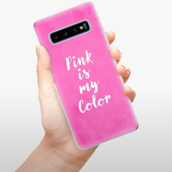 Silikonové pouzdro iSaprio - Samsung Galaxy S10 - Pink is my color