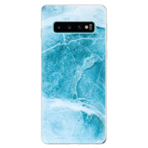 Silikonové odolné pouzdro iSaprio Blue Marble na mobil Samsung Galaxy S10 (Silikonový odolný kryt, obal, pouzdro iSaprio Blue Marble na mobilní telefon Samsung Galaxy S10)