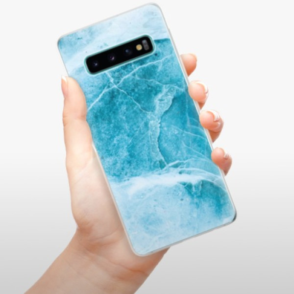 Silikonové pouzdro iSaprio - Samsung Galaxy S10 - Blue Marble