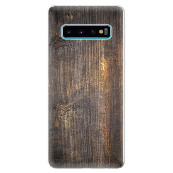 Odolné silikonové pouzdro iSaprio - Old Wood - Samsung Galaxy S10