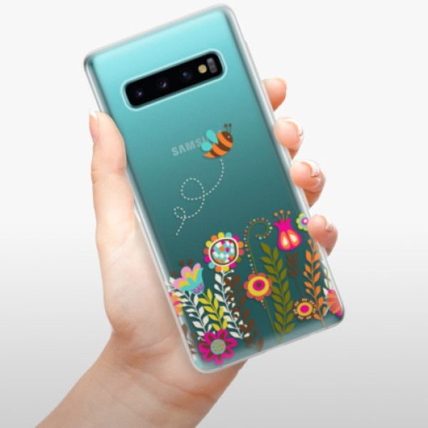 Silikonové pouzdro iSaprio - Samsung Galaxy S10 - Včelka Pája 01