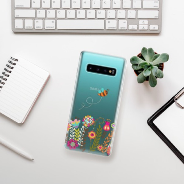 Silikonové pouzdro iSaprio - Samsung Galaxy S10 - Včelka Pája 01