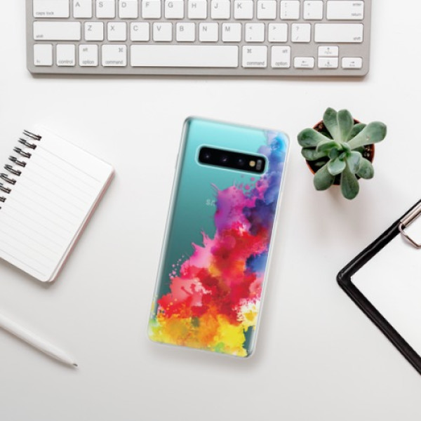 Silikonové pouzdro iSaprio - Samsung Galaxy S10 - Color Splash 01