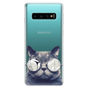Silikonové pouzdro iSaprio - Samsung Galaxy S10 - Šílená Číča 01