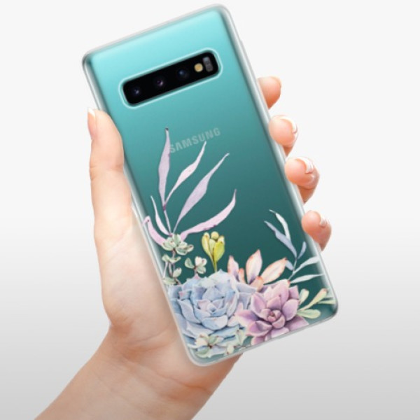 Silikonové pouzdro iSaprio - Samsung Galaxy S10 - Sukulent 01