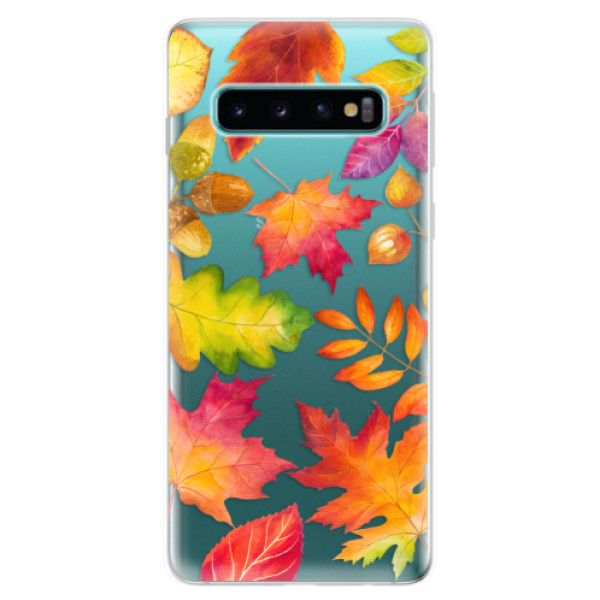 Odolné silikonové pouzdro iSaprio - Autumn Leaves 01 - Samsung Galaxy S10