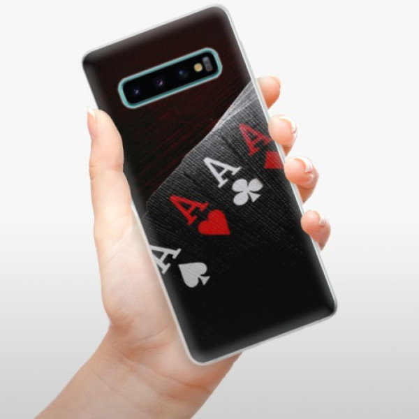 Silikonové pouzdro iSaprio - Samsung Galaxy S10 - Poker