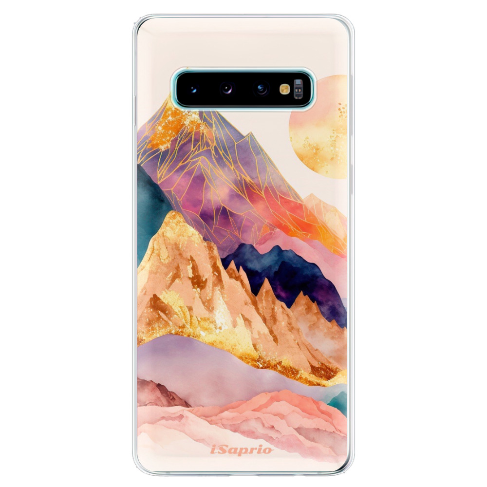 Odolné silikonové pouzdro iSaprio - Abstract Mountains - Samsung Galaxy S10