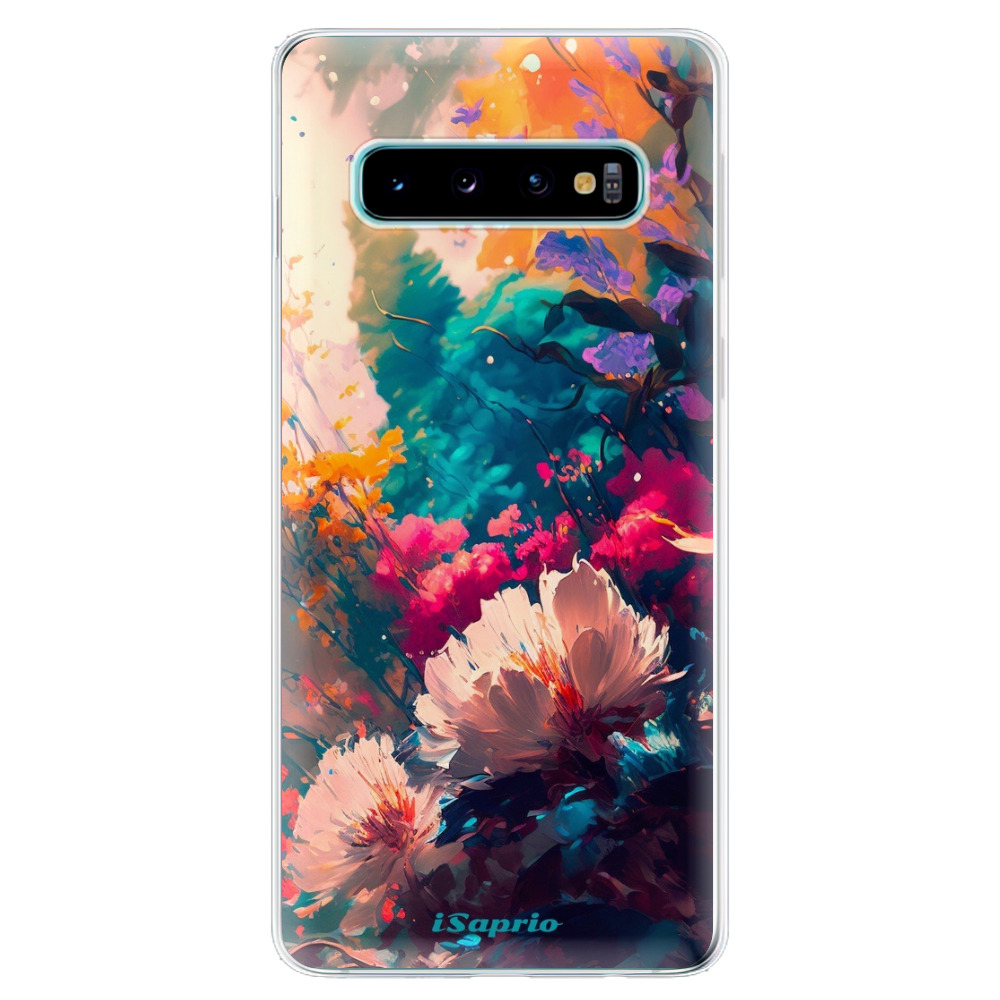 Odolné silikonové pouzdro iSaprio - Flower Design - Samsung Galaxy S10