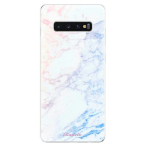 Silikonové pouzdro iSaprio - Samsung Galaxy S10 Plus - Duhový Mramor 10